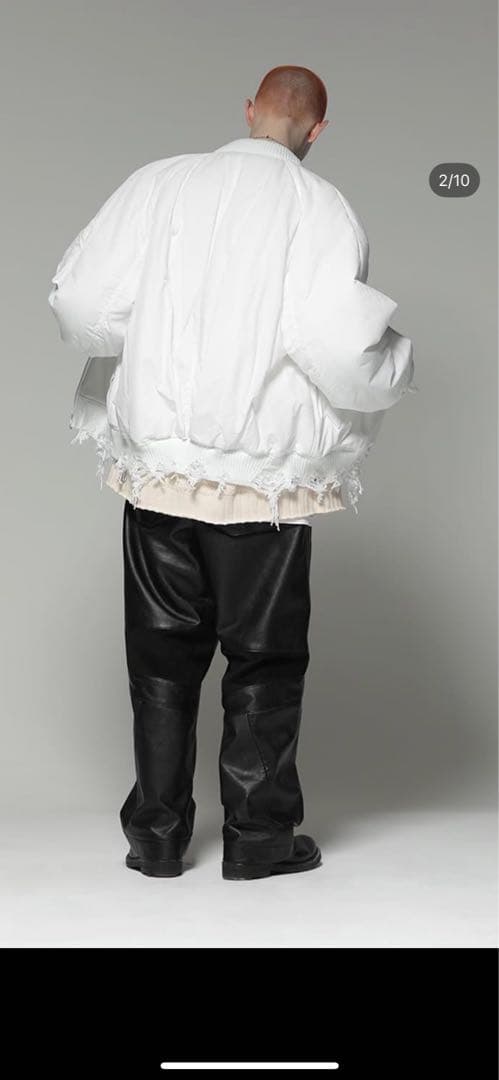 MUZE ホワイト MA1ジャケット