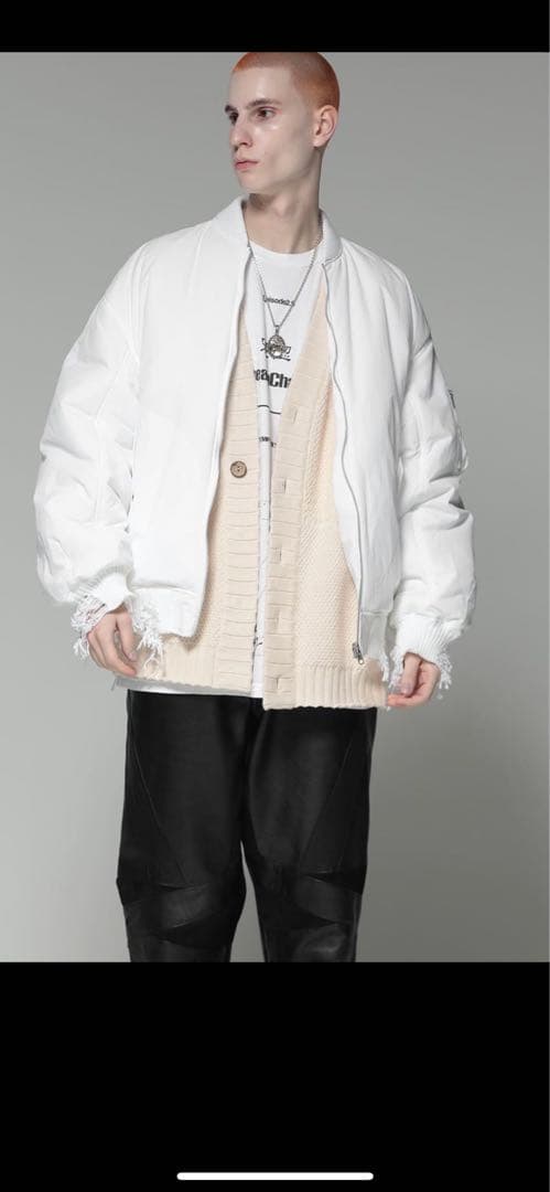 MUZE ホワイト MA1ジャケット