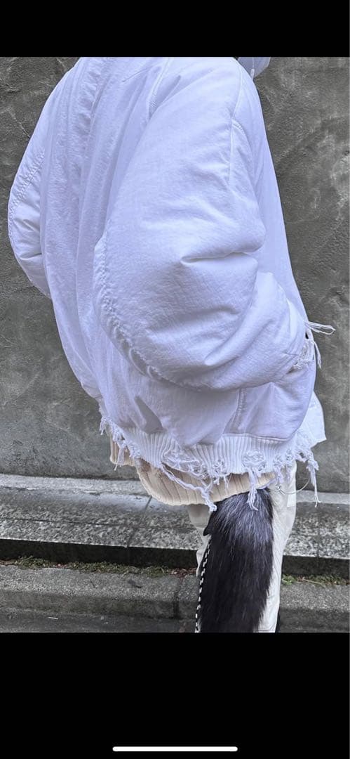 MUZE ホワイト MA1ジャケット