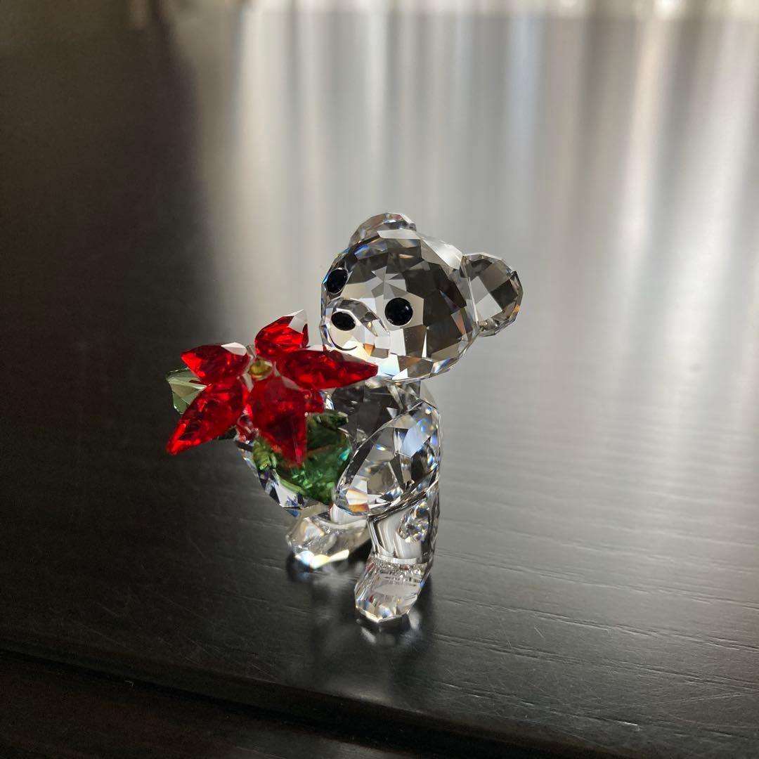 スワロフスキー クリスマスベア 2012年限定 ポインセチア