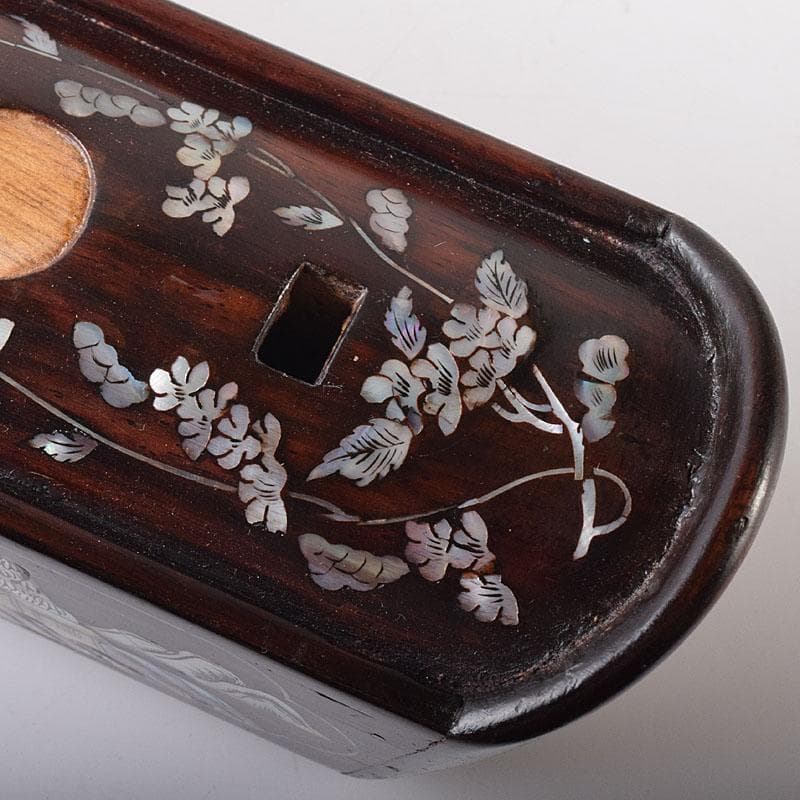 ゆうり 　螺鈿装飾　山水人物文　ダンバウ　撥弦楽器　M　R8440H