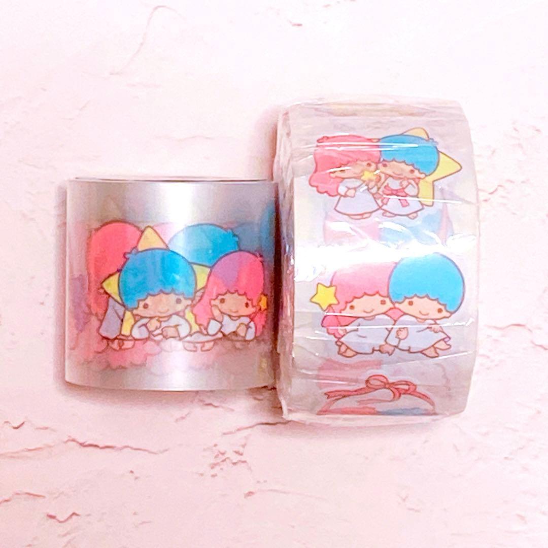 【山さん】リトルツインスターズ ステッカーキスカット2個セット ラスト❣️