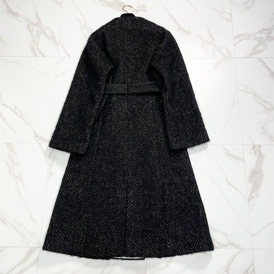 【未使用✨定価18万】ボーダーズアットバルコニー ダブルノーカラーコート 近年