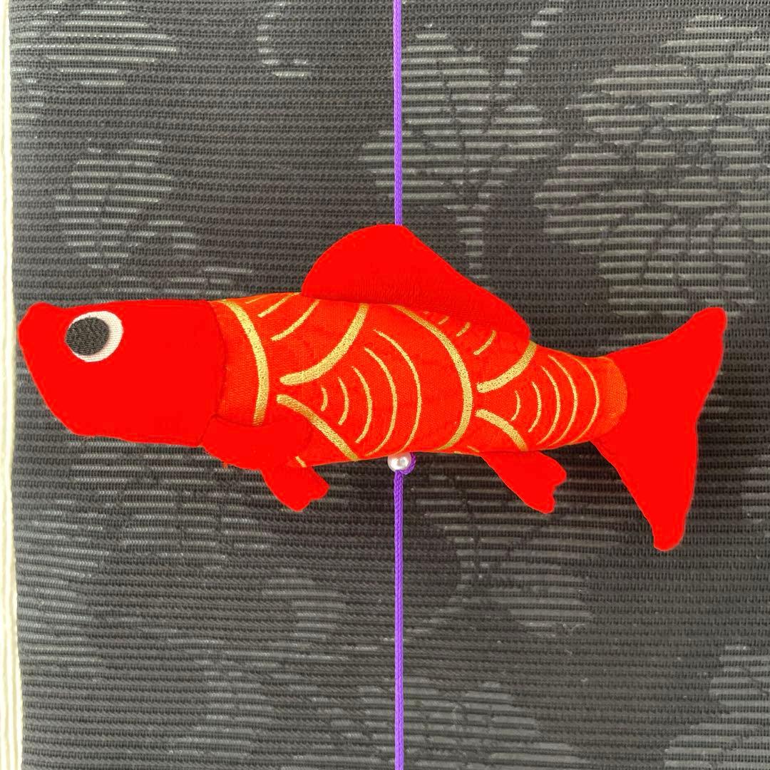 140 ちりめん細工　端午の節句タペストリー　吊るし飾り　古布