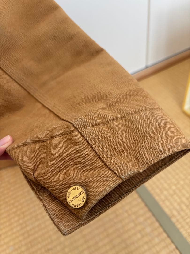 ［中澤商店］Carhartt フード付きジャケットブラウン100years