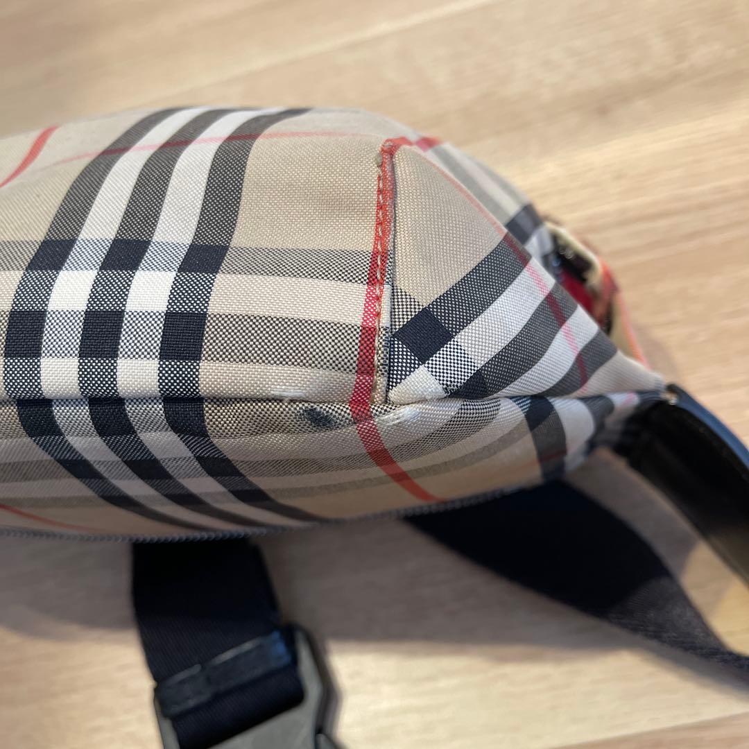［タグ類完備］Burberry ボディバッグ　チェック　バムバッグ