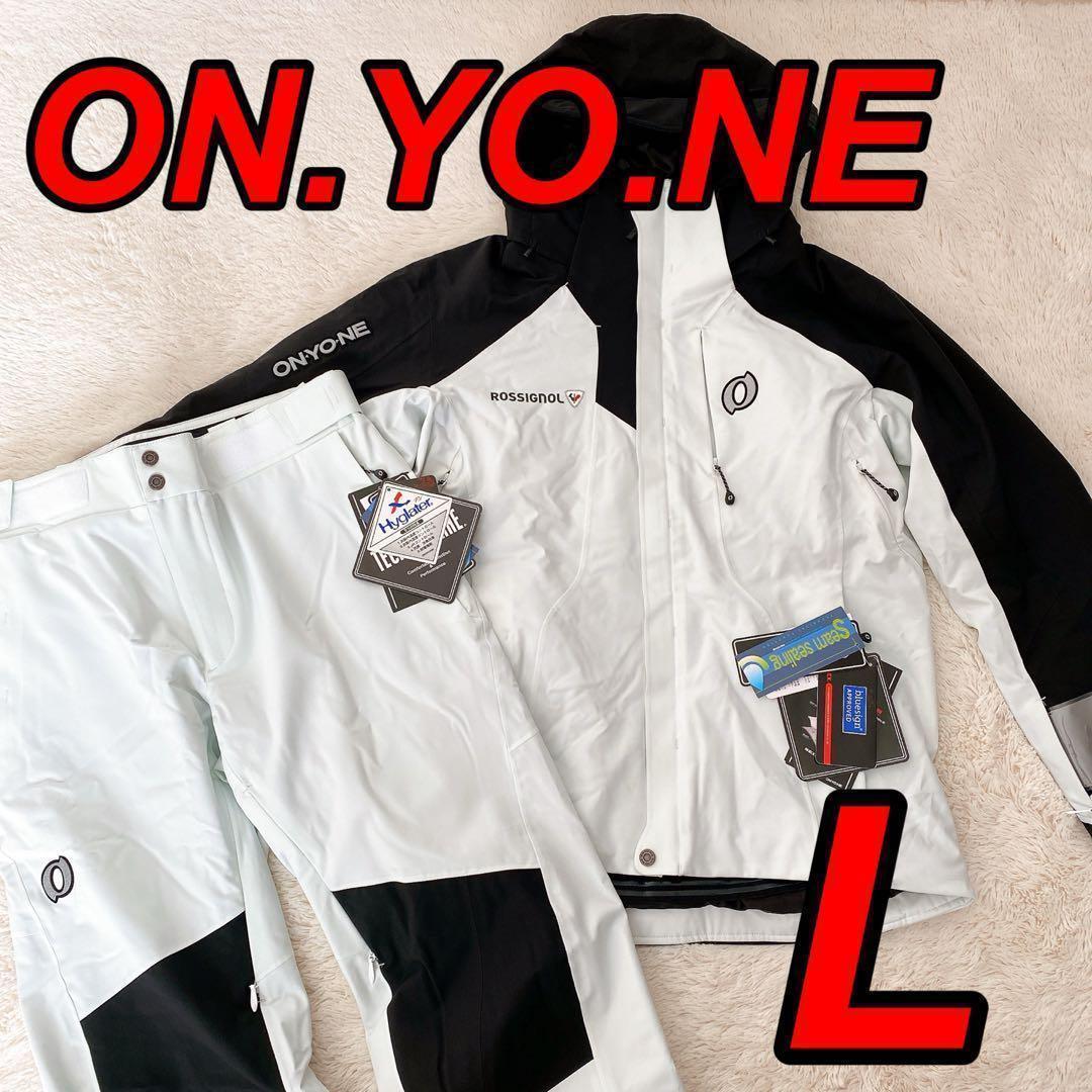 新品♪ON.YO.NE オンヨネ　メンズ　L　スキーウェア　上下セットスノボー白