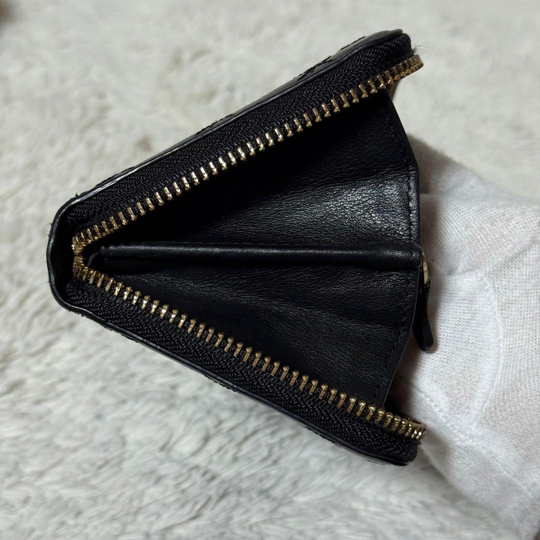 極美品✨アニヤハインドマーチ レザー　長財布　キルティング タッセル　ブラック
