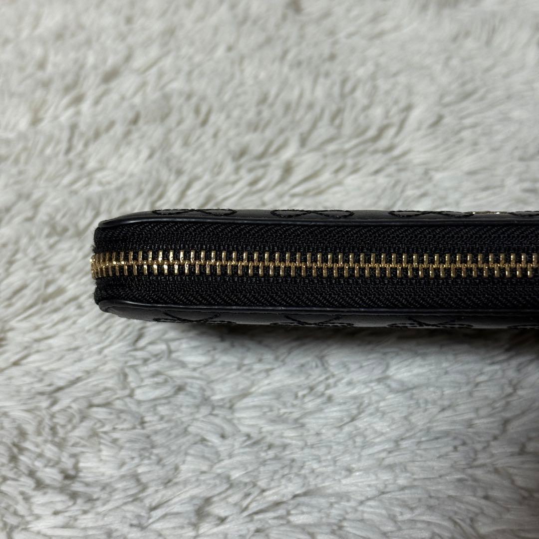 極美品✨アニヤハインドマーチ レザー　長財布　キルティング タッセル　ブラック