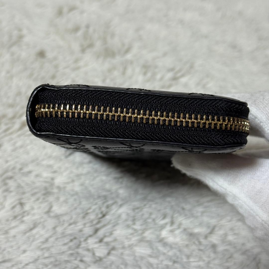 極美品✨アニヤハインドマーチ レザー　長財布　キルティング タッセル　ブラック
