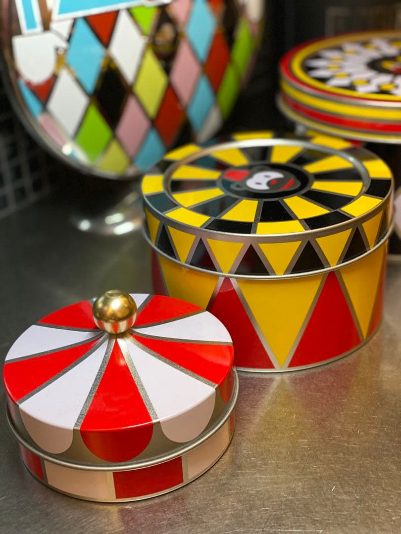 2日間限定価格　アレッシィALESSI ブリキの箱3個セット