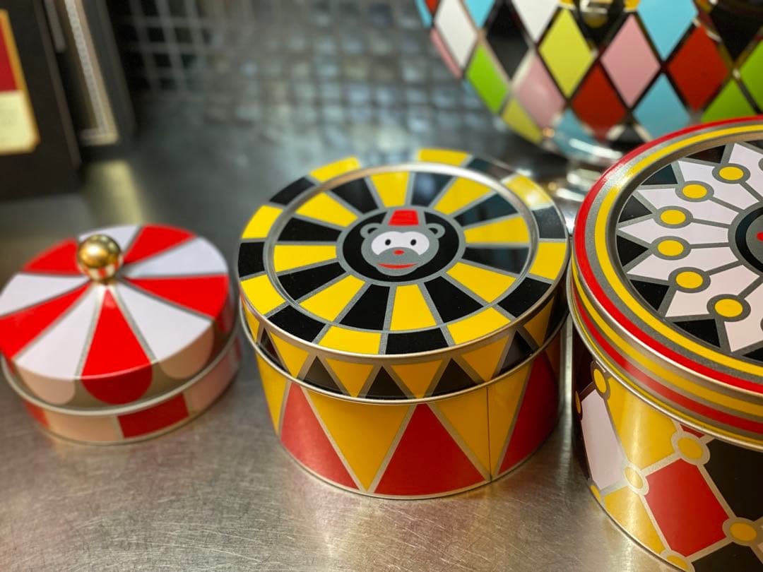 2日間限定価格　アレッシィALESSI ブリキの箱3個セット