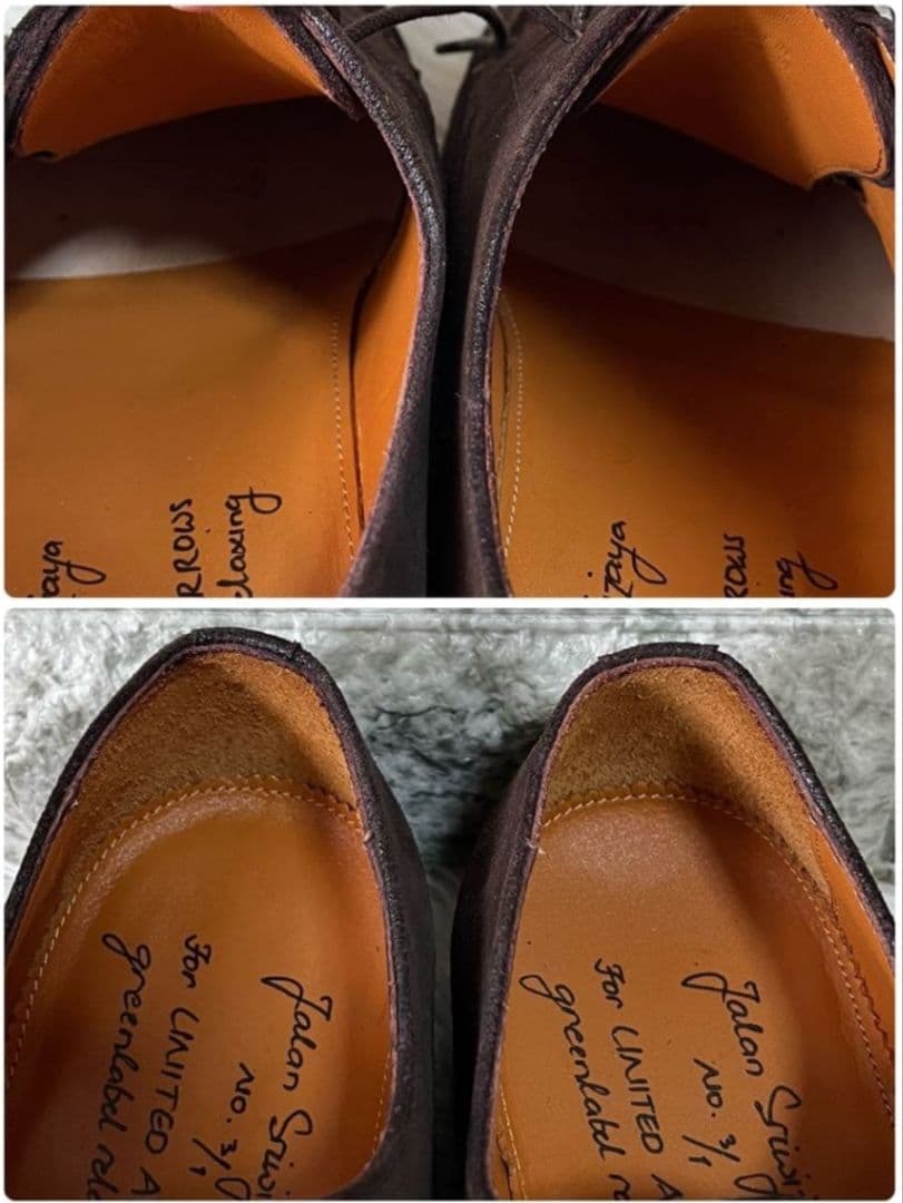 美品】ジャランスリウァヤ スエード Uチップ シューズ 41 - メルカリ