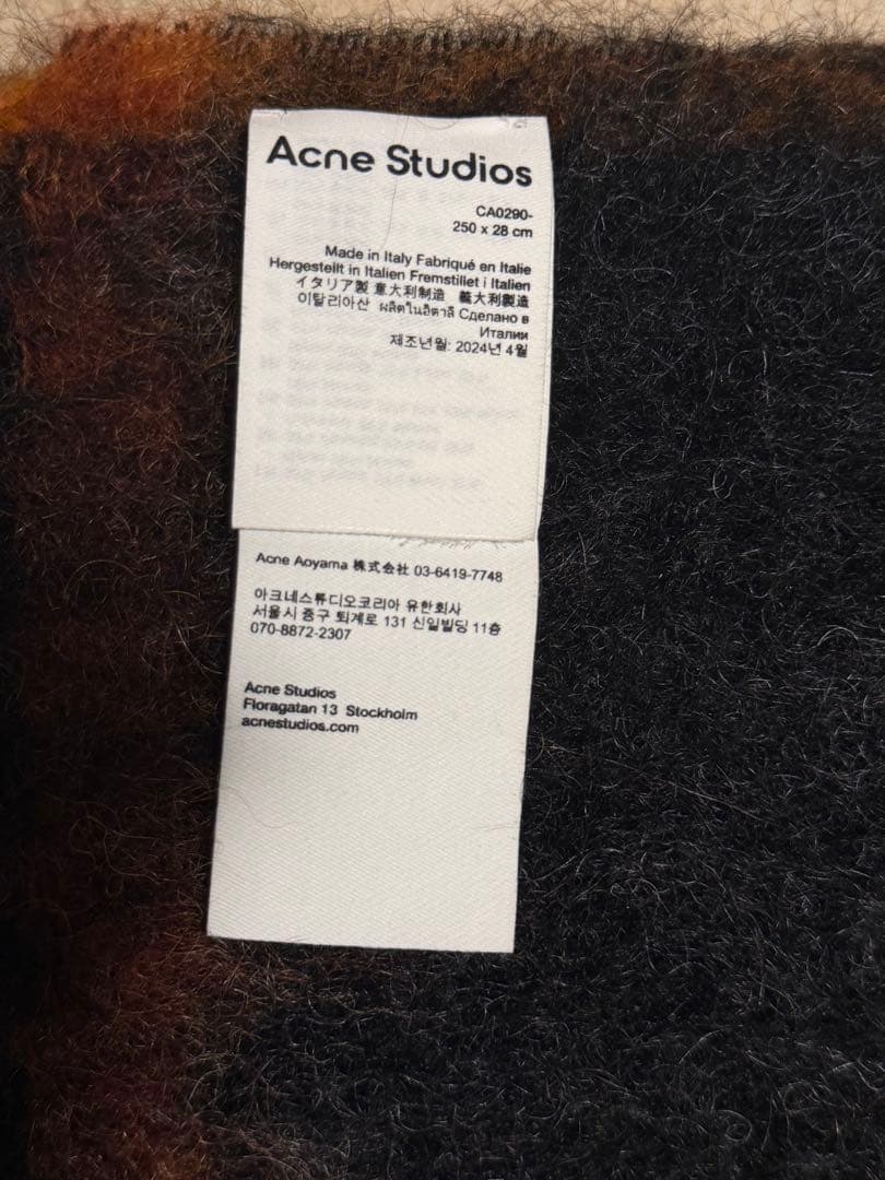 m.k様　Acne Studios ウールモヘアスカーフ マフラー　国内正規品