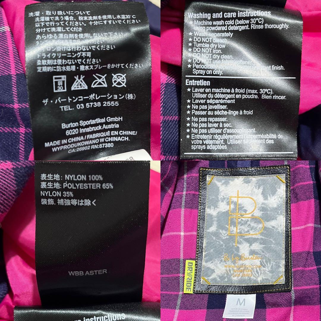 BURTON b by burton スノーボードウェア M(L相当)ネイビー