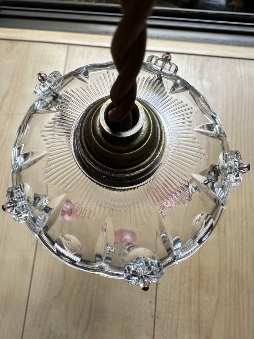 20's フランス アンティーク ピンクムラーノガラスの可愛いミニ