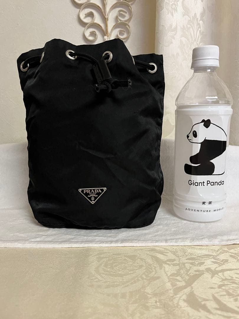 PRADA プラダ 巾着 ポーチ ミニバッグ 白タグ テスート