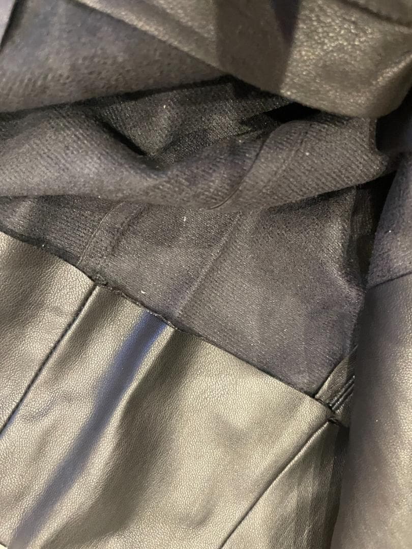 【美品】DOUBLE STANDARD CLOTHING フェイクレザーパンツ