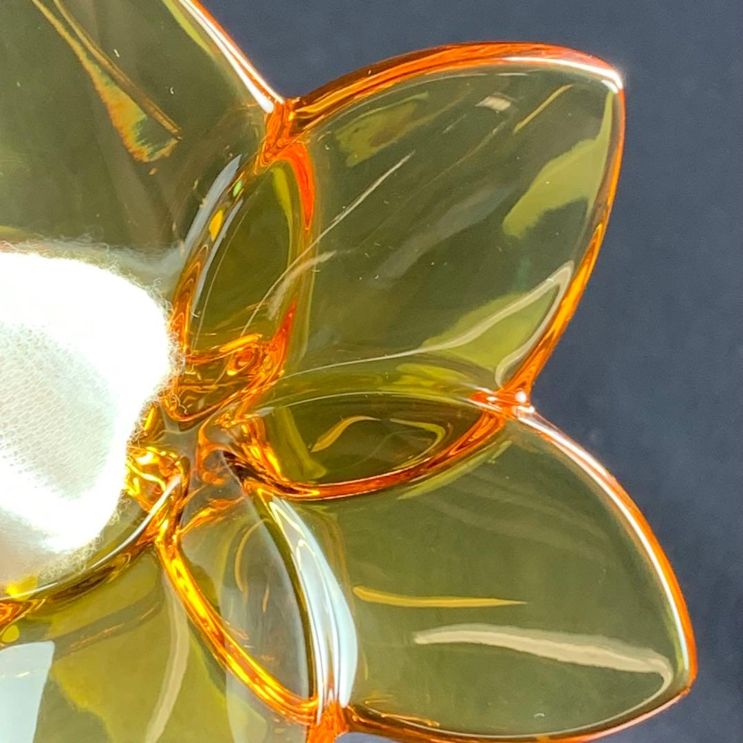 K858⭐︎バカラ クリスタル オーナメント ブルームコレクション オレンジ