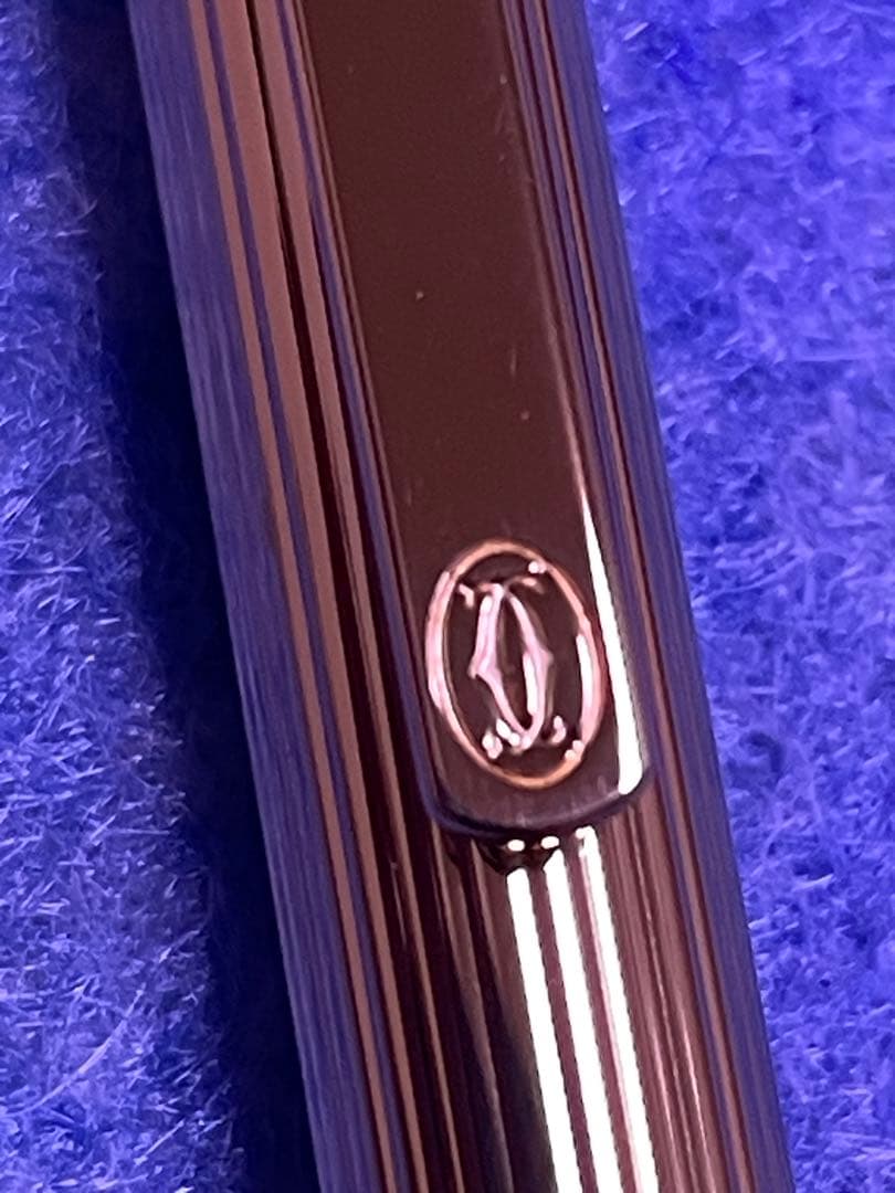 【新品・未使用】カルティエツイスト式マストボールペンゴールド証明書付き 黒インク