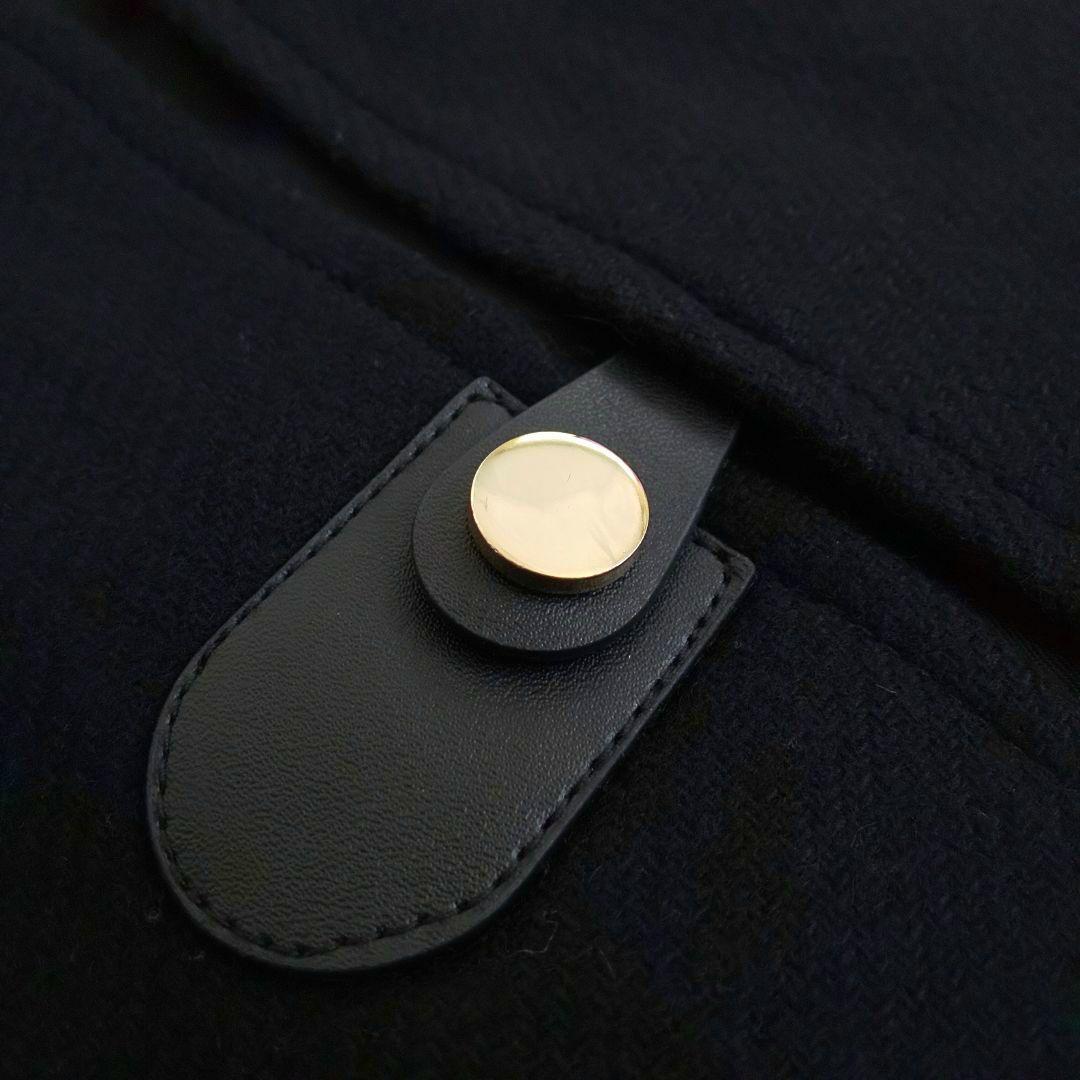 美品 ZARA ポンチョケープ L バックル付きケープコート マンテコ ゴールド