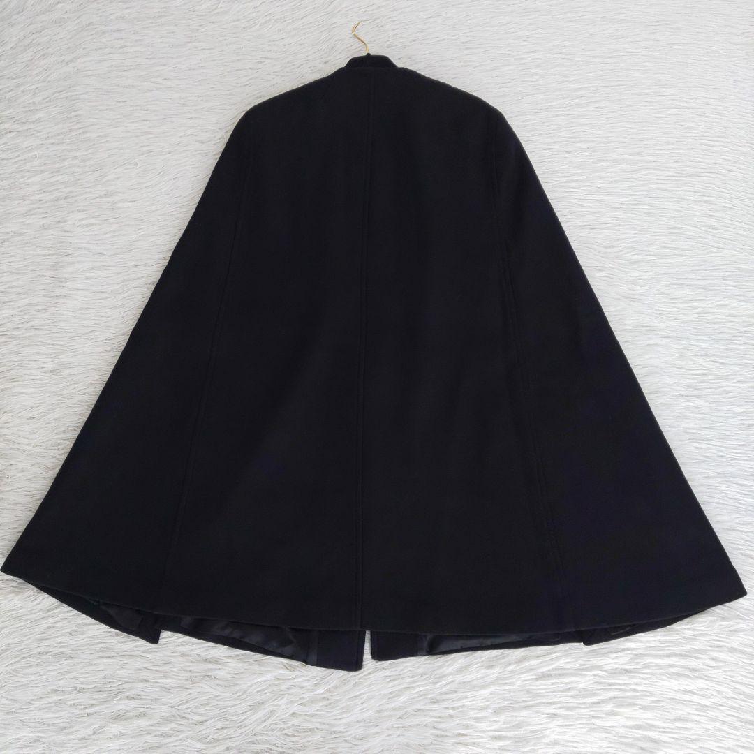 美品 ZARA ポンチョケープ L バックル付きケープコート マンテコ ゴールド