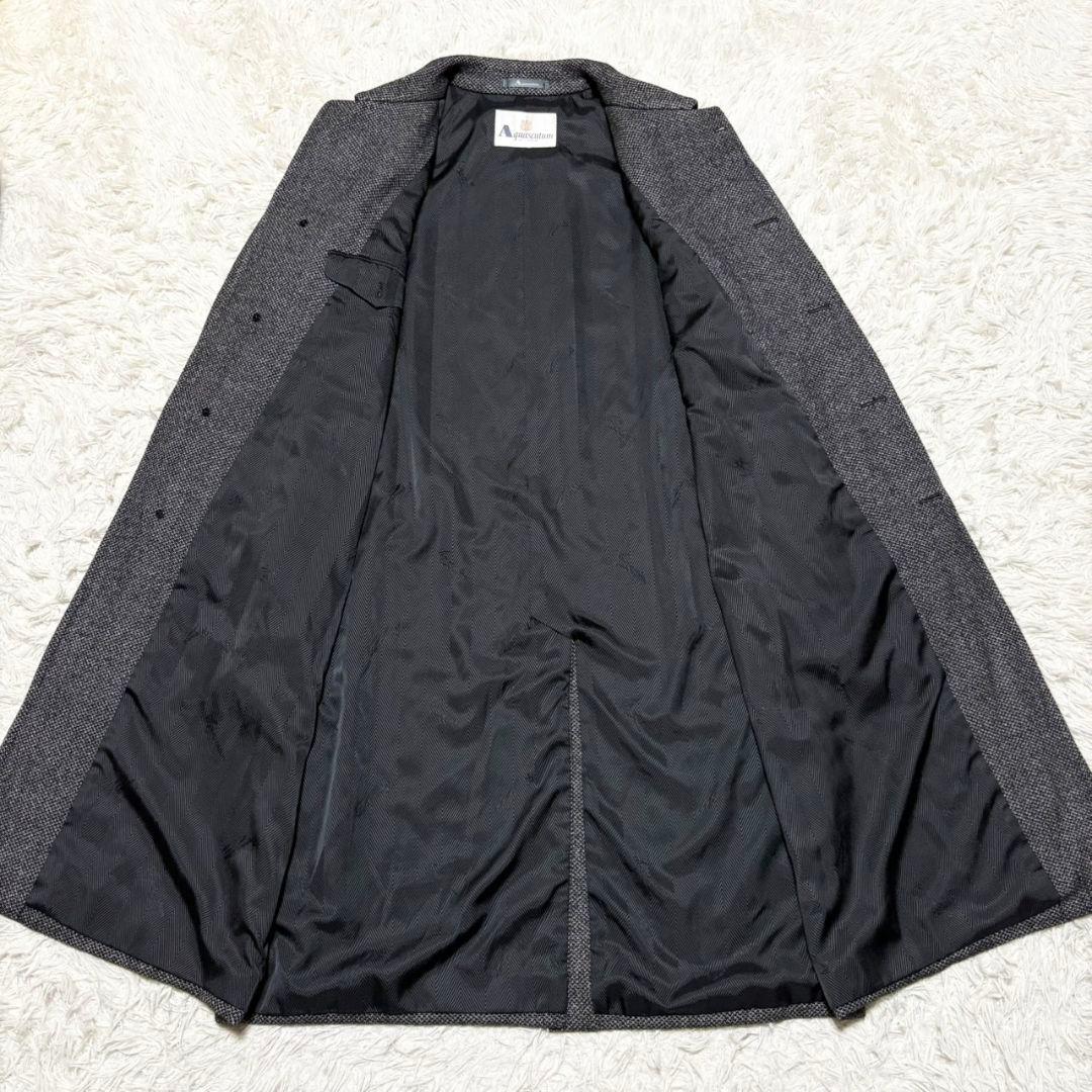 極美品 アクアスキュータム ステンカラーコート　カシミヤ100%