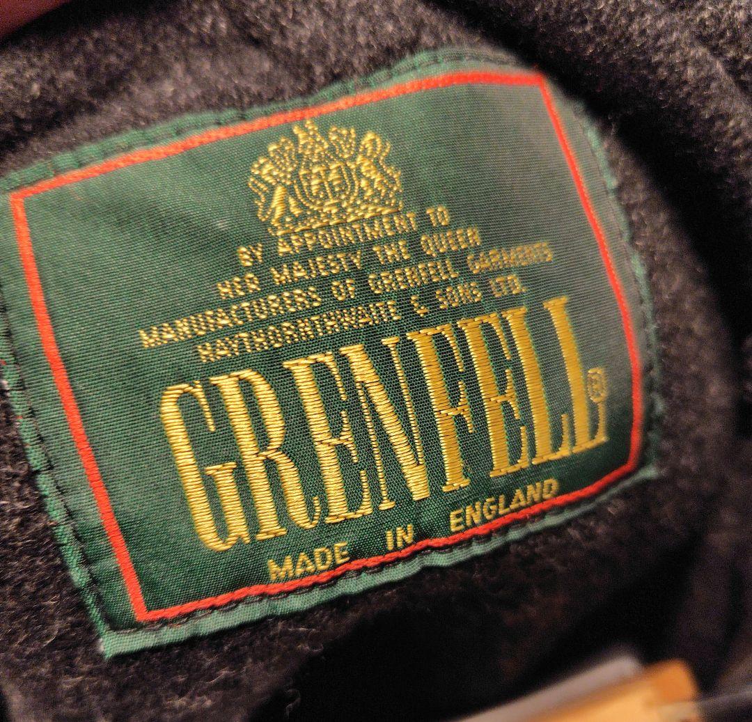 GRENFELL-ダッフルコート チャコールグレー/グレンフェル　ヘリンボーン