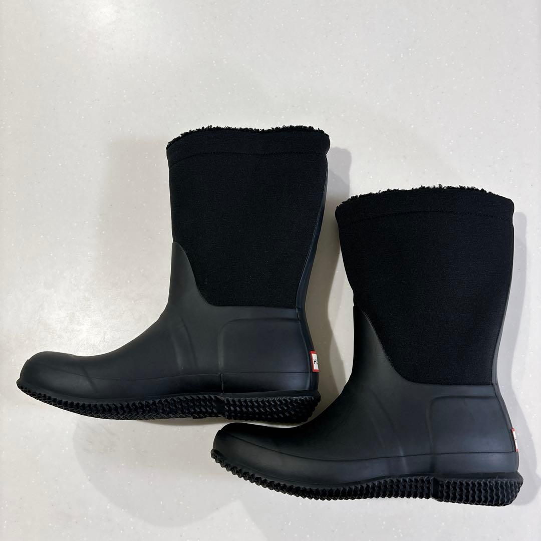 HUNTER ハンターシェルパ ブーツ 長靴 完全防水 黒 UK5 24