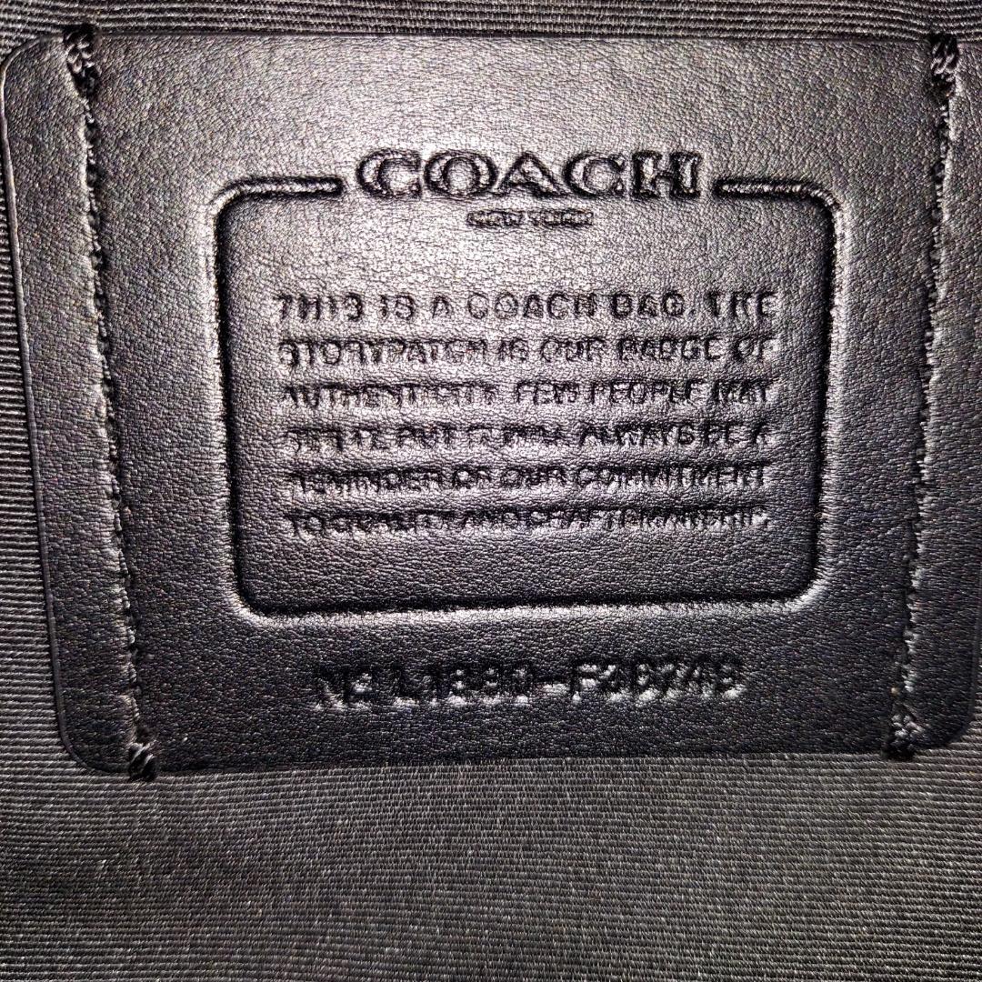 美品　COACH ボディバッグ　ウエストバッグ　シグネチャー　メンズ