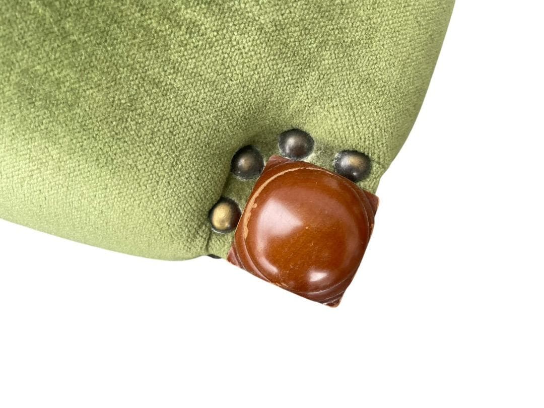 ○③横浜ダニエル DANIEL ダイニングチェア グリーン ベルベット調