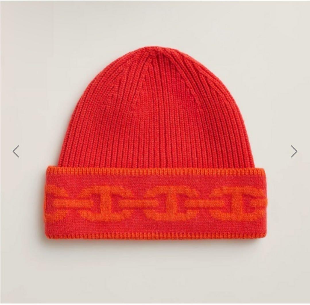 【現行/新品】 エルメス ヘヴン シェーヌダンクル ニットキャップ カシミヤ