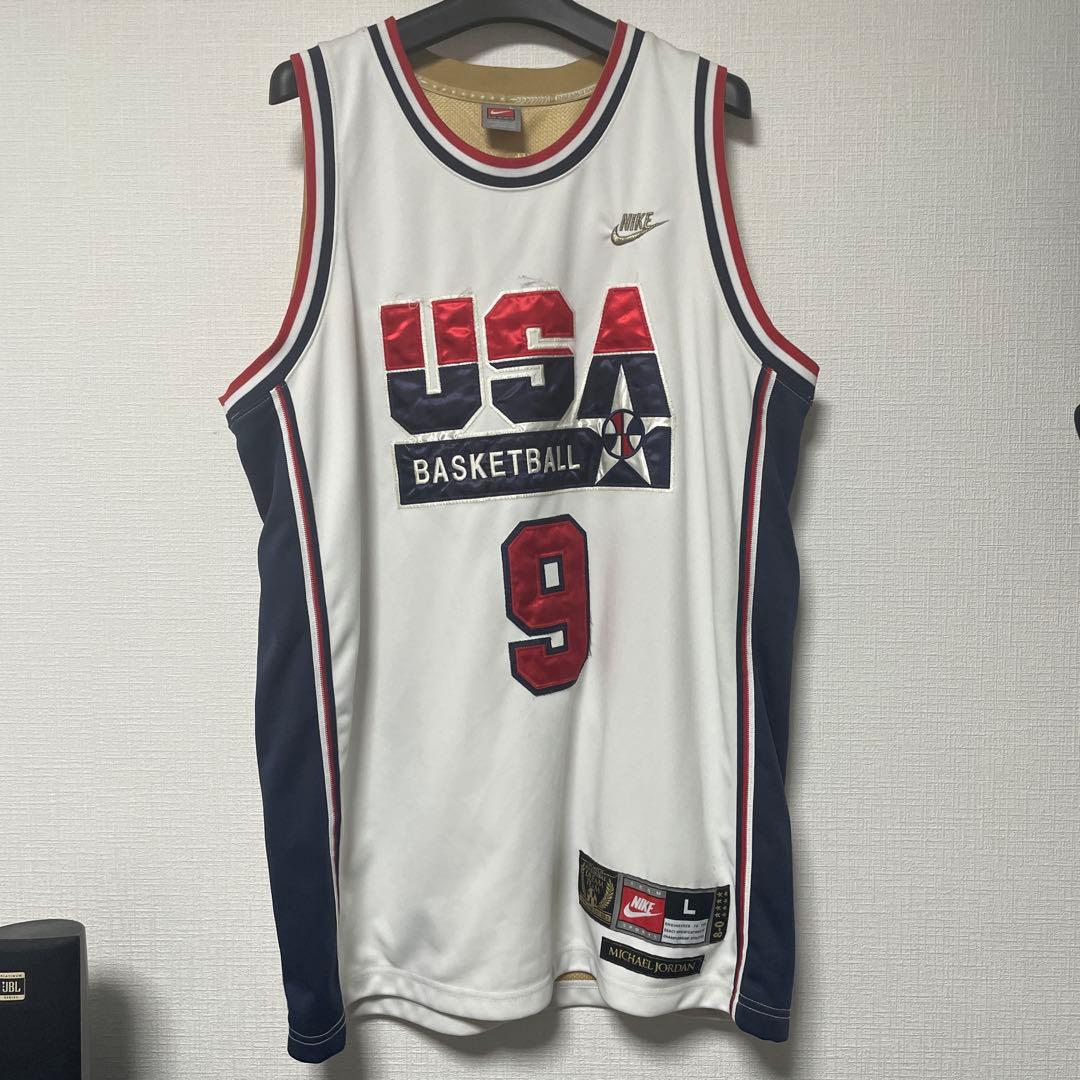 【激レア】ナイキ USA バスケットボール ジャージ L マイケルジョーダン