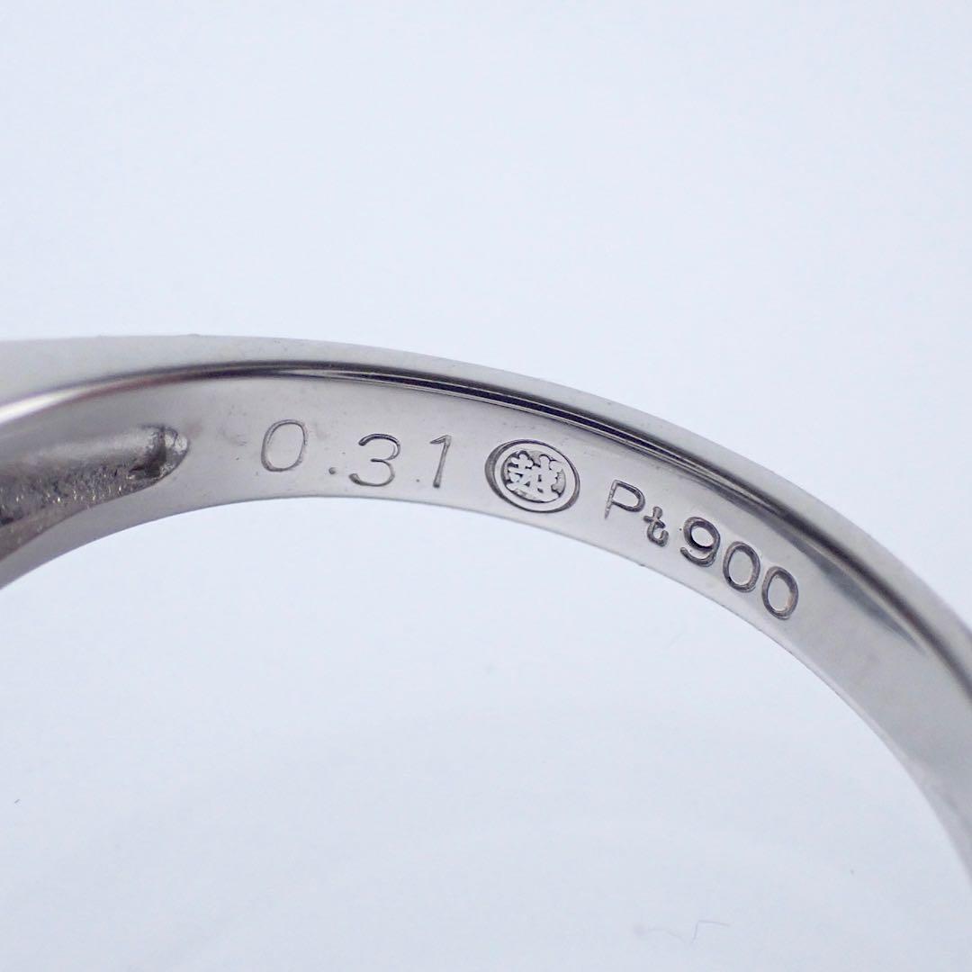 三越 極上アレキサンドライト0.31ct ダイヤ0.30ct Pt900 リング