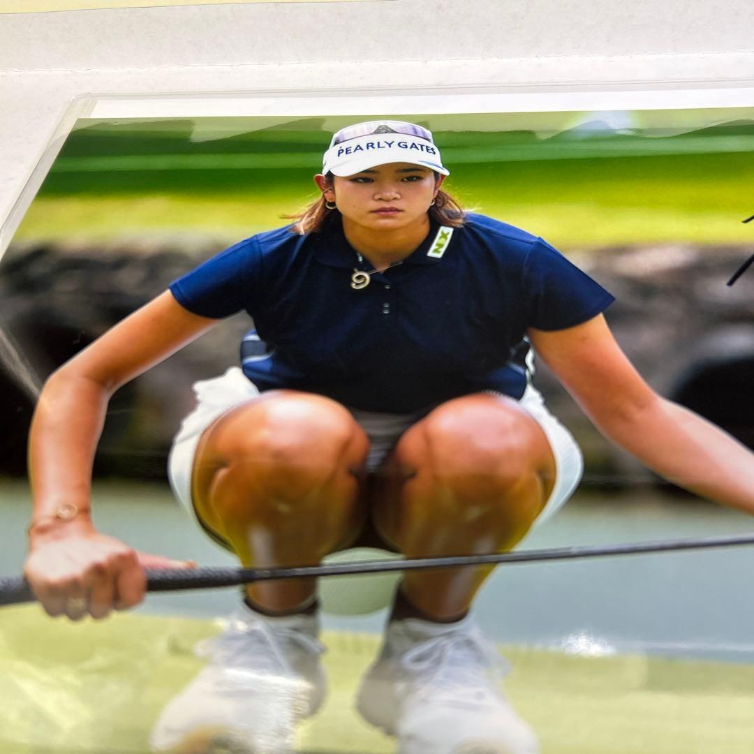 原 英莉花 直筆サイン入りフォト 女子　プロゴルファー