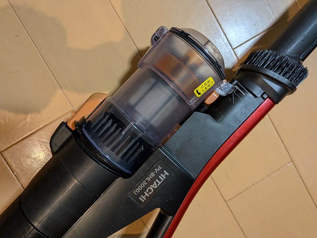 【強7分８秒】日立　スティッククリーナー　PV-BHL3000J　スタンド付