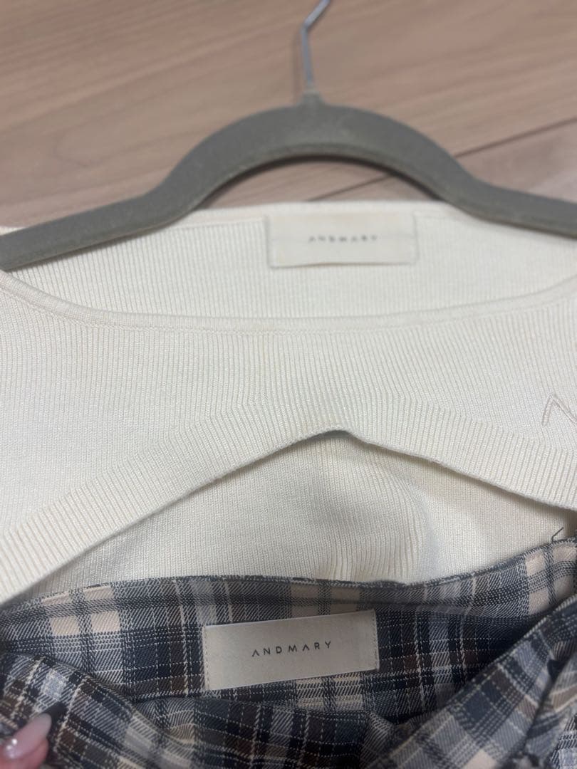 ANDMARY Karen check mini dress Mサイズ