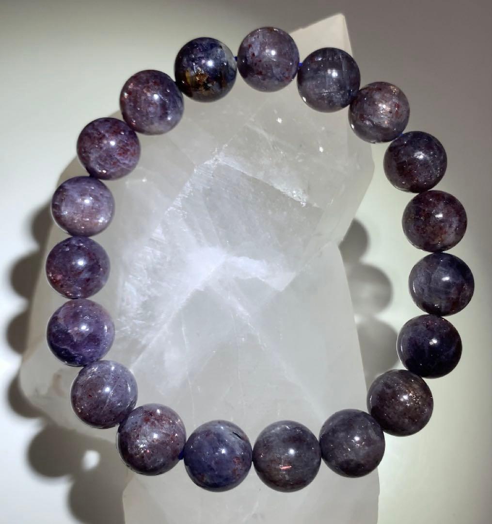 ★極上品★ ブラッドショットアイオライト　アイオライトサンストーン　ブレスレット