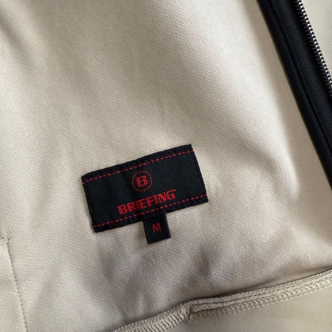 【ブリーフィングゴルフ】未使用品 ジップジャケット ベージュ Mサイズ メンズ