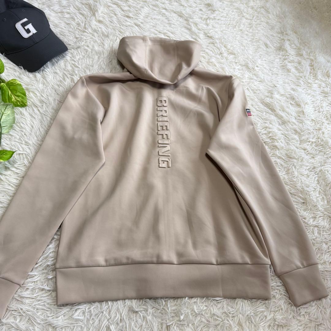 【ブリーフィングゴルフ】未使用品 ジップジャケット ベージュ Mサイズ メンズ