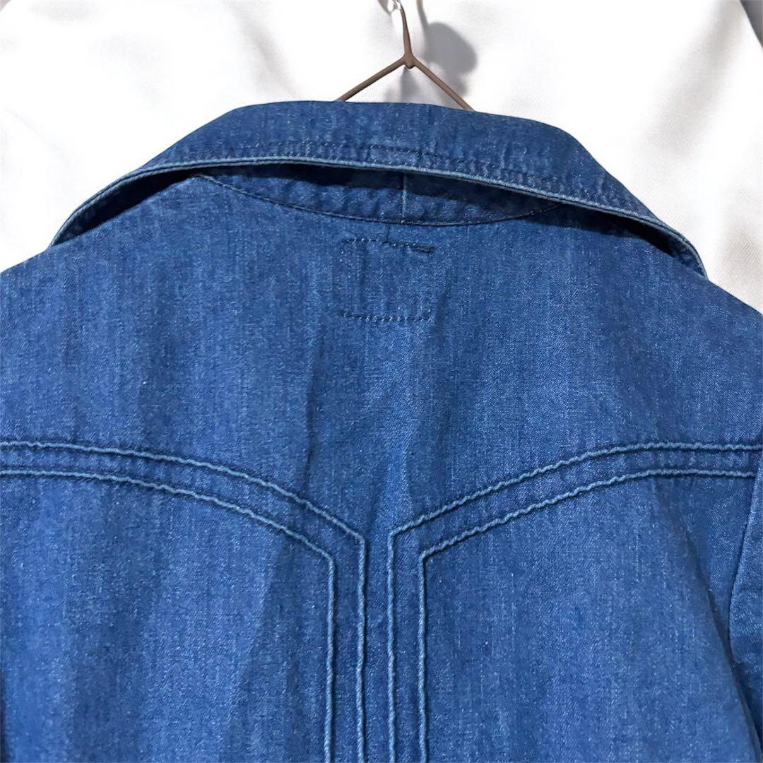 misstexwood デニムサロペット Sサイズ　ジャンプスーツ　ベルボトム