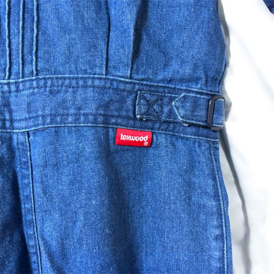 misstexwood デニムサロペット Sサイズ　ジャンプスーツ　ベルボトム