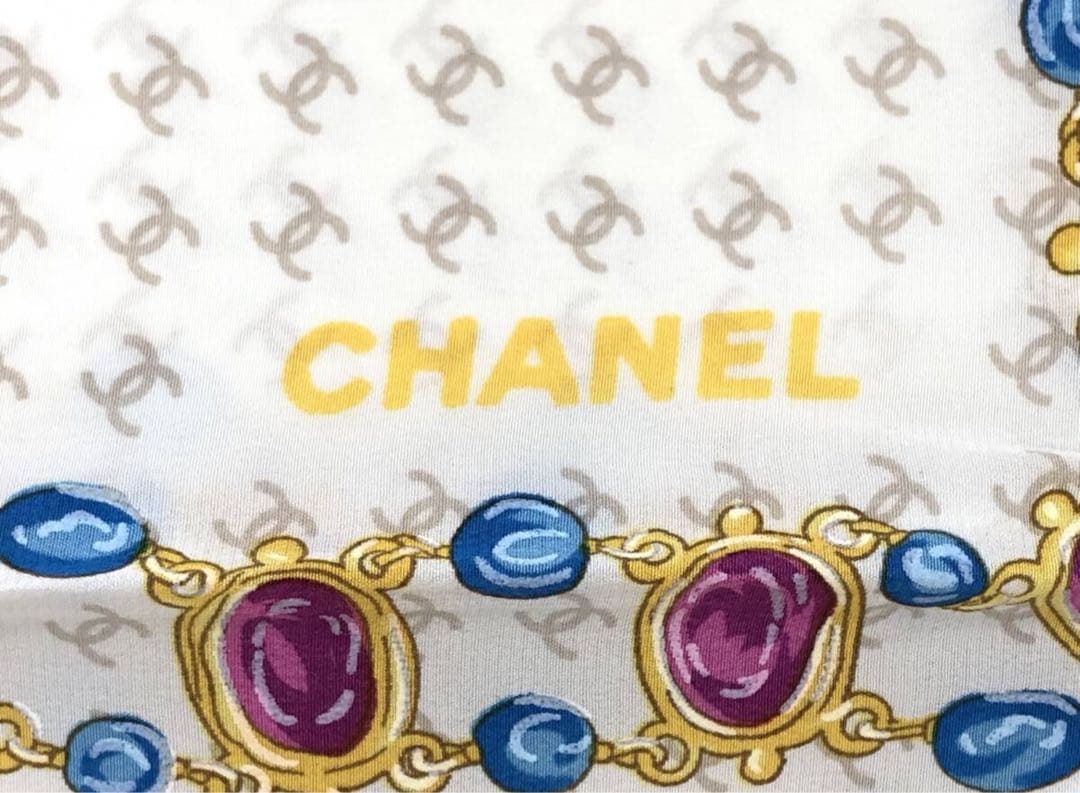 205 美品 CHANEL シャネル ココマーク チェーン宝石柄