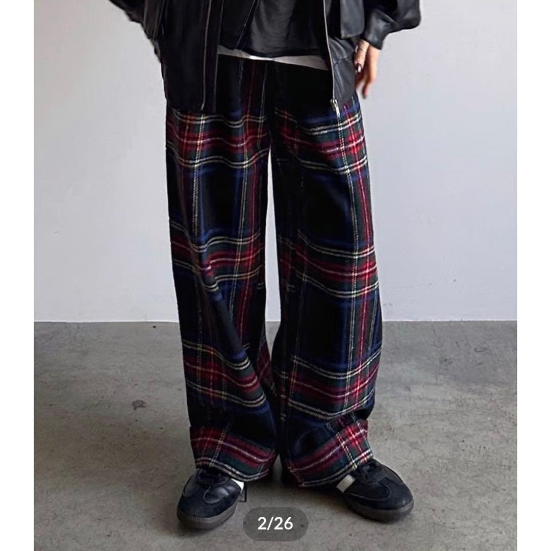 よしおくん ARULLE ロールアップウォームスラックス（チェック）