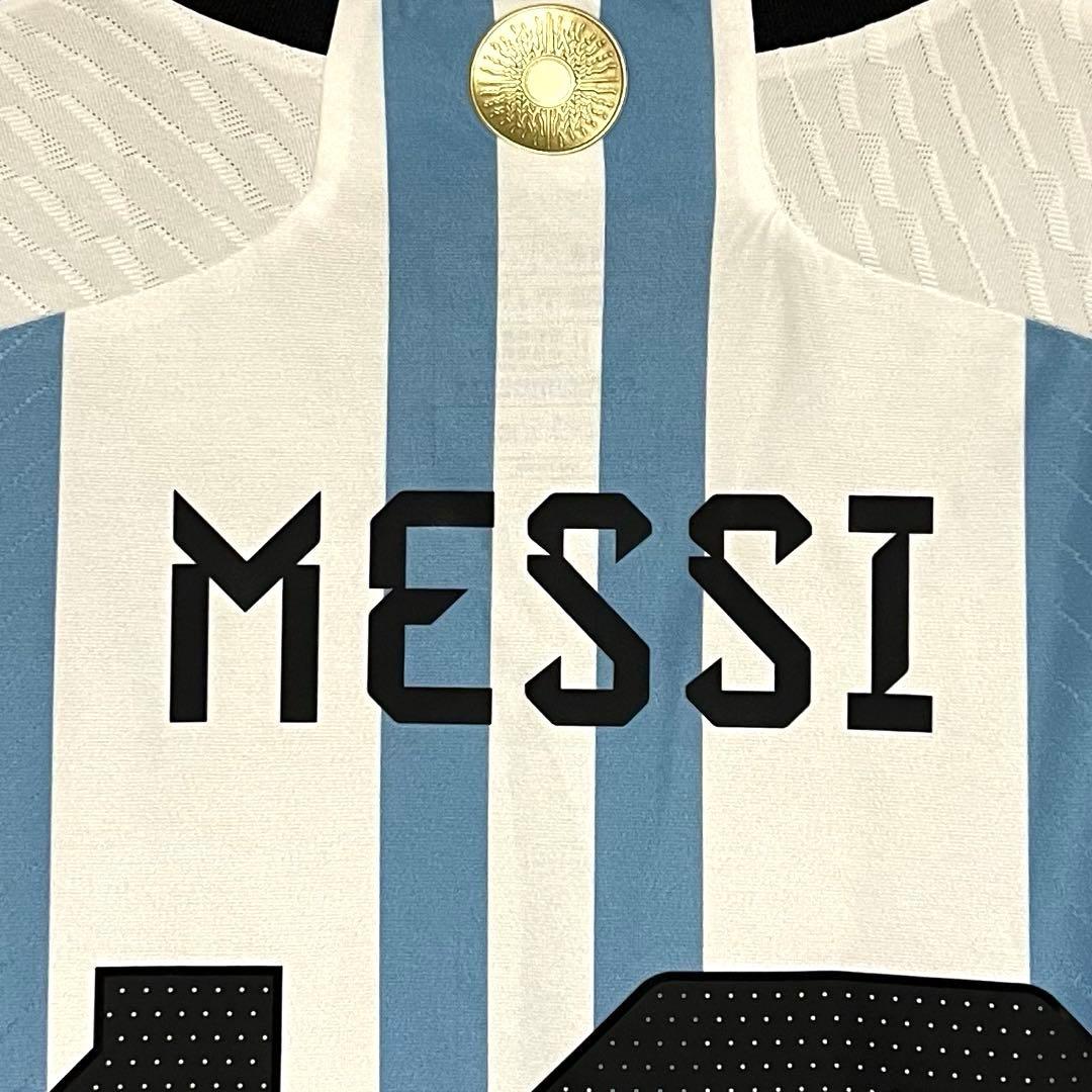 【新品/タグ付き】2022カタールW杯アルゼンチン代表♯10メッシ【XLサイズ】