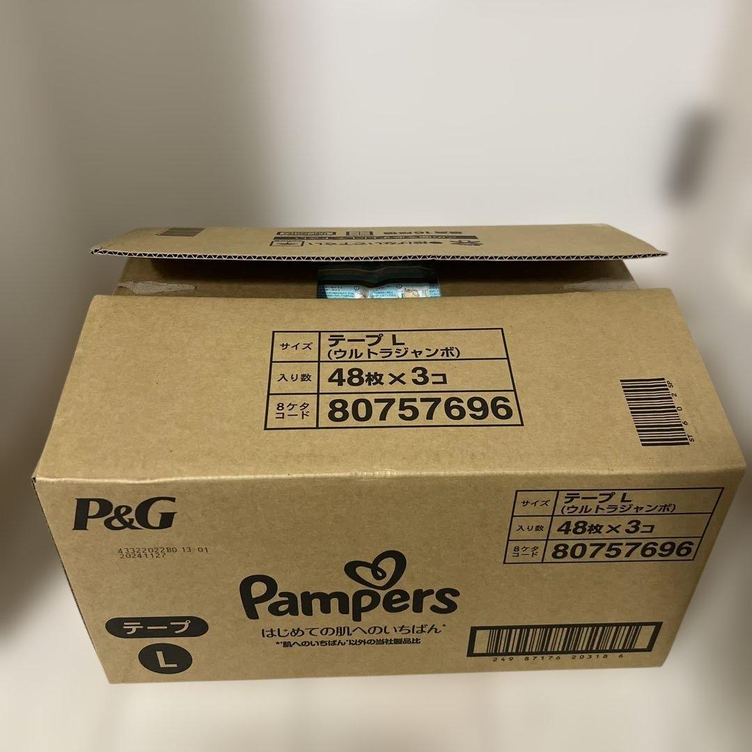 Pampers テープ L (ウルトラジャンボ) 48枚×6コ