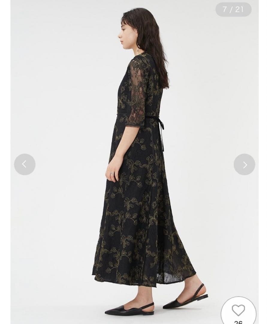 FRAY I.D】チュールレースラメ刺繍ドレス - メルカリ