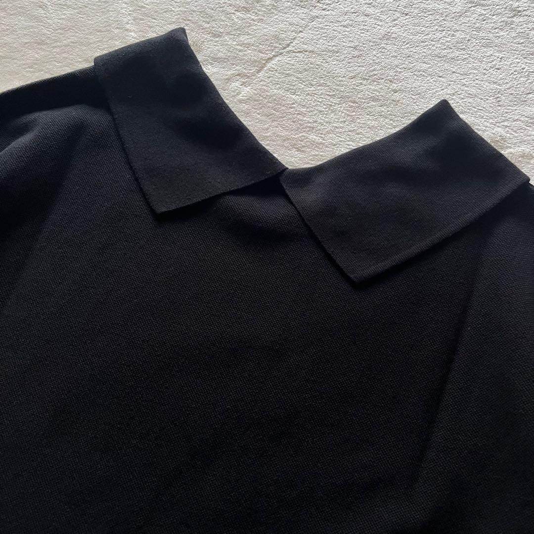 極美品✨22ssマーガレットハウエル　ポロシャツ　プルオーバー　ブラック