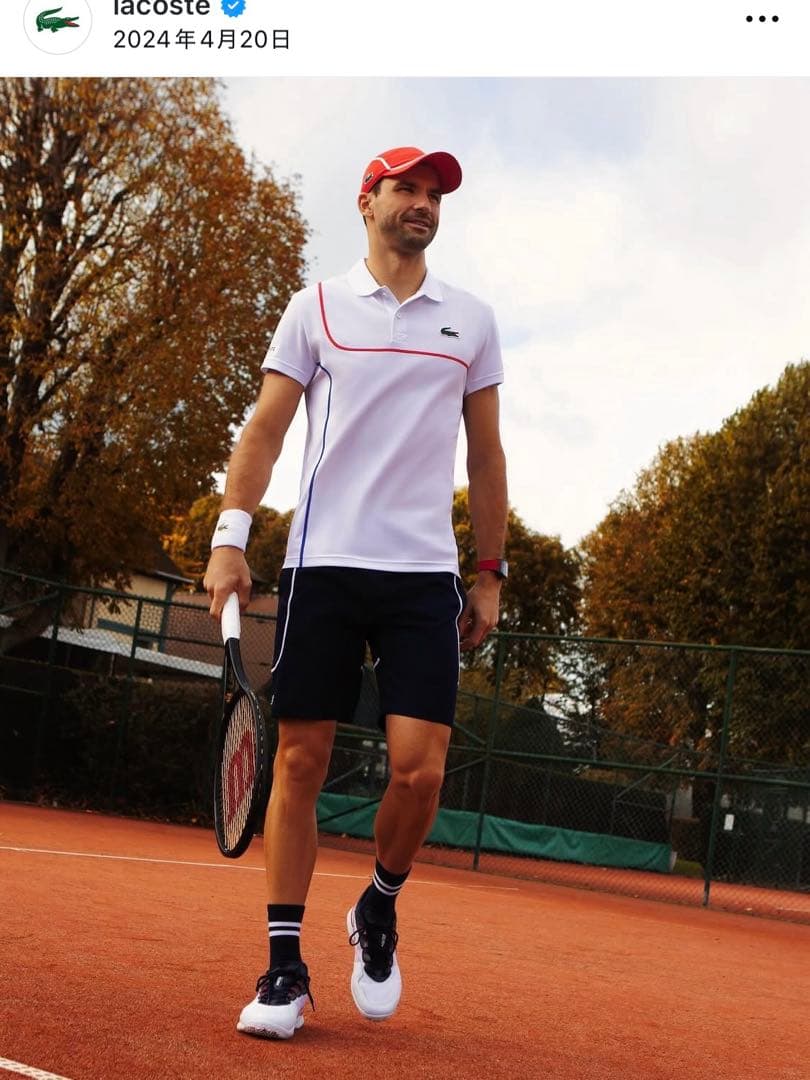 ラコステ テニスシューズ　25.5cm クレーコート用