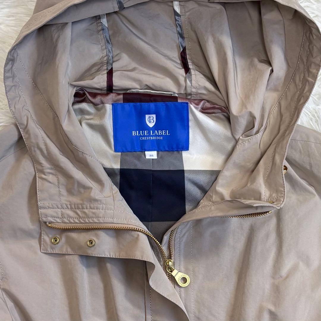 ブルーレーベルクレストブリッジ モッズコート ノバチェック ライト